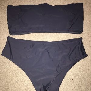 NWT high waisted bandeau bikini